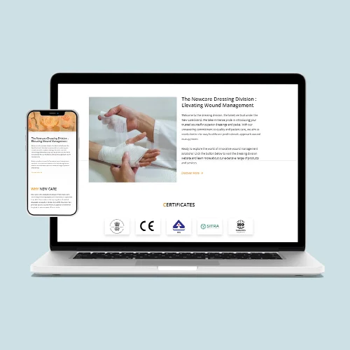 Newcare Hygeine Website by Dodge 'n Burns